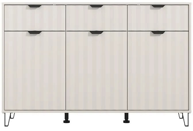Κομότα - Μπουφές Brest 3K3F Cashmere - Cashmere Ματ 138x40x90 εκ. 138x40x90 εκ.