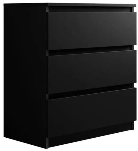 Σιφονιέρα Comfivo 159, Μαύρο, Με συρτάρια, Αριθμός συρταριών: 3, 77x70x40cm, 22 kg | Epipla1.gr
