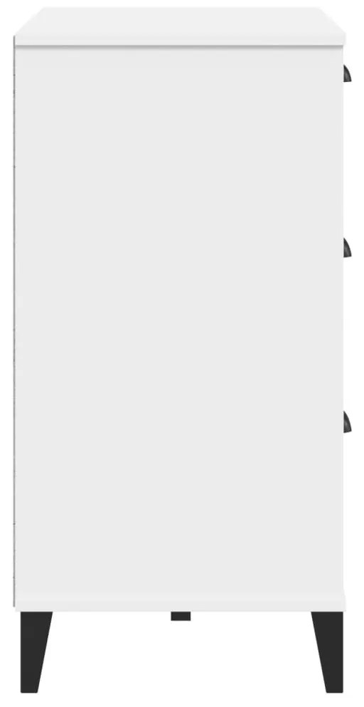 Συρταριέρα VIKEN Λευκή από Μασίφ Ξύλο Πεύκου - Λευκό