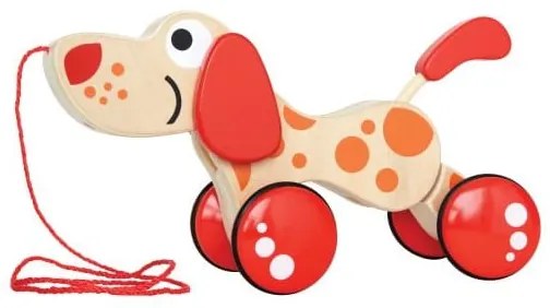 Ξύλινο Συρόμενο Σκυλάκι "Push & Pull Walk-A-Long Puppy" Hape