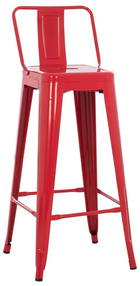 Σκαμπό Melita HM8643.04 43x43x100cm Red Metal