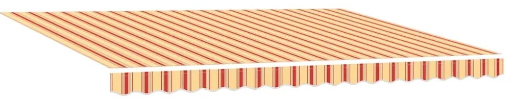 vidaXL Αυτόματη Σκίαση με LED σε Κίτρινο και Πορτοκαλί, 450x300 εκ