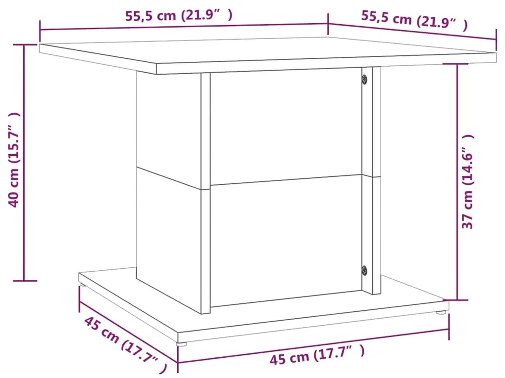 ΤΡΑΠΕΖΑΚΙ ΣΑΛΟΝΙΟΥ ΚΑΠΝΙΣΤΗ ΔΡΥΣ 55,5X55,5X40 ΕΚ. ΜΟΡΙΟΣΑΝΙΔΑ 813095