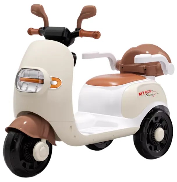 Παιδικό ηλεκτροκίνητο τρίκυκλο scooter - MYD-901 - 731118 - White/Brown