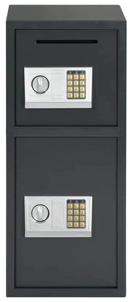 vidaXL Ψηφιακό Ασφαλές Σκούρο γκρι 35 x 31 x 80 εκ. Ατσάλι