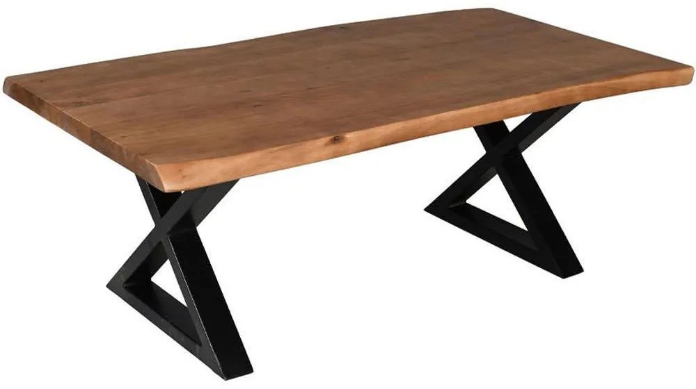 Τραπέζι Σαλονιού Mingle 04-1056 115x60x42cm Walnut-Black