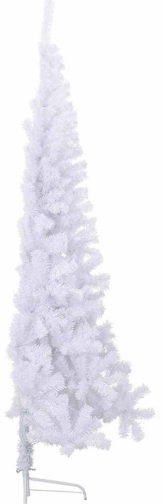 vidaXL Τεχνητό Χριστουγεννιάτικο Δέντρο Λευκό 240 cm PVC και Ατσάλι
