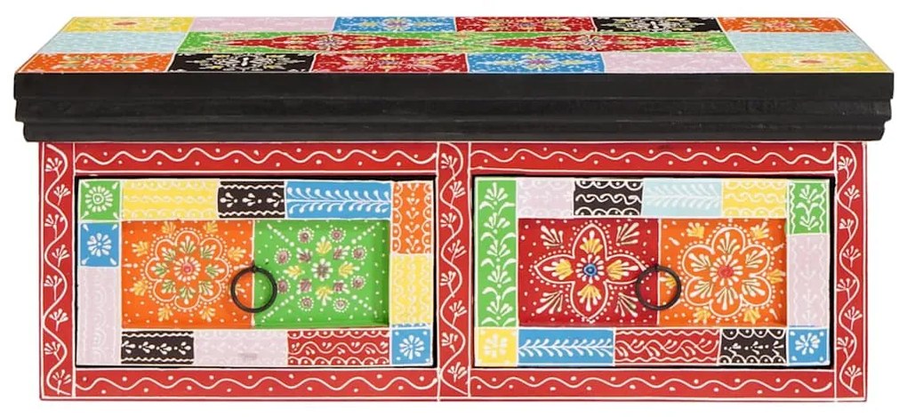 vidaXL Ντουλάπι Τηλεόρασης Πολύχρωμο 60 x 30 x 24 εκ Μασίφ ξύλο μάνγκο