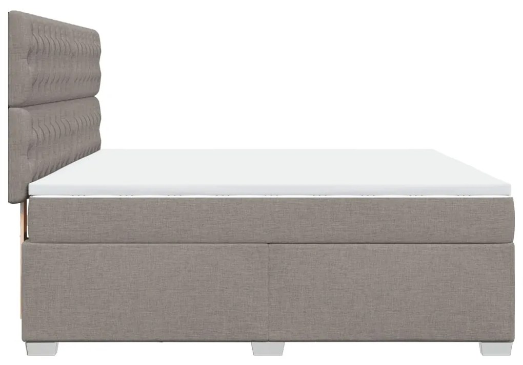 ΚΡΕΒΑΤΙ BOXSPRING ΜΕ ΣΤΡΩΜΑ TAUPE 180X200 ΕΚ. ΥΦΑΣΜΑΤΙΝΟ 3290578