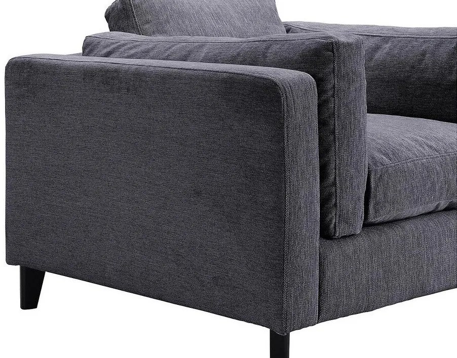Πολυθρόνα Riverton 620, Γκρι, 61x102x102cm, Ταπισερί, Πόδια: Ξύλινα