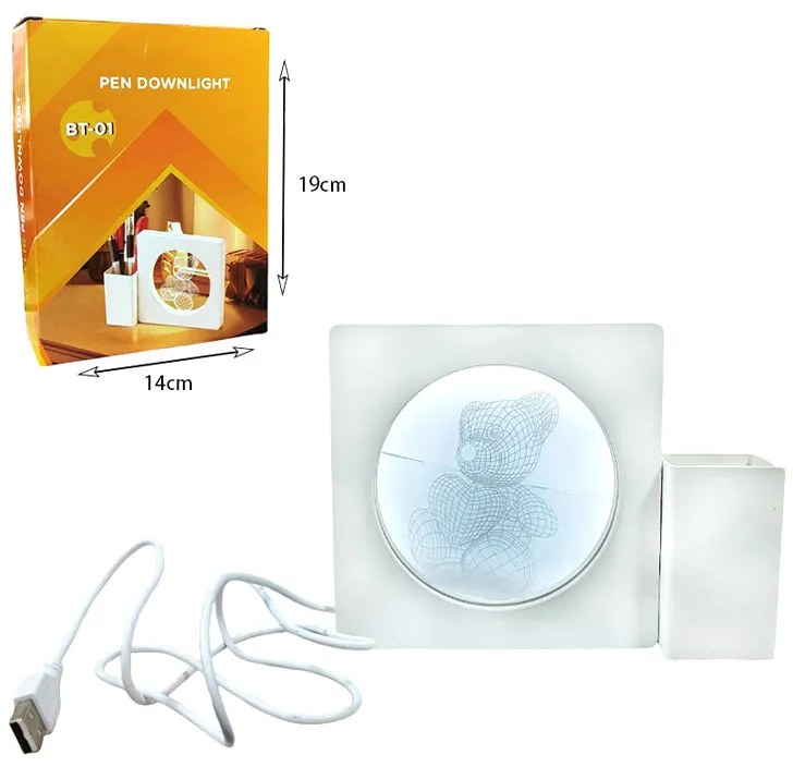 Φωτιστικό γραφείου μολυβοθήκη με USB BT-01 - Acrylic pen downlight
