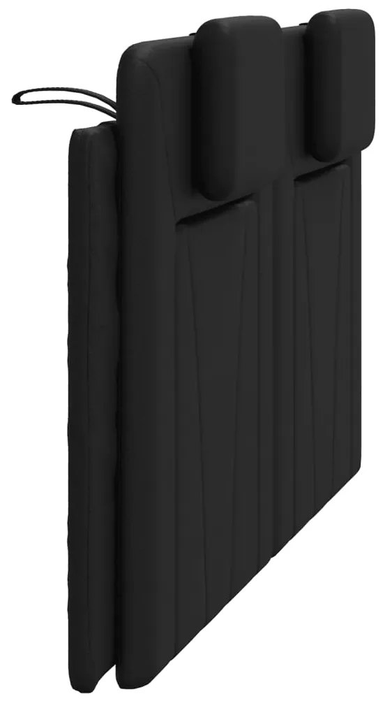 vidaXL Μαξιλάρι για Κεφαλάρι Viana Μαύρο 160 εκ. από Συνθετικό Δέρμα