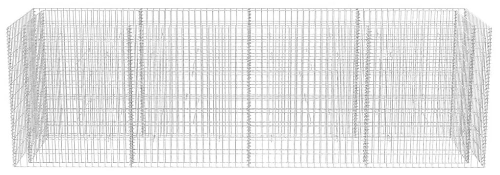vidaXL Συρματοκιβώτιο - Γλάστρα Υπερυψωμένη 360x90x100 εκ. Ατσάλινη