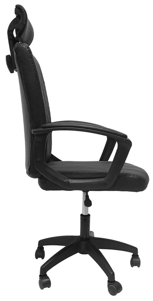 ΚΑΡΕΚΛΑ ΓΡΑΦΕΙΟΥ NIMBLE HM1199.01 ΜΑΥΡΟ PVC-ΜΑΥΡΟΣ ΣΚΕΛΕΤΟΣ &amp; ΒΑΣΗ NYLON 59x64x122Υεκ