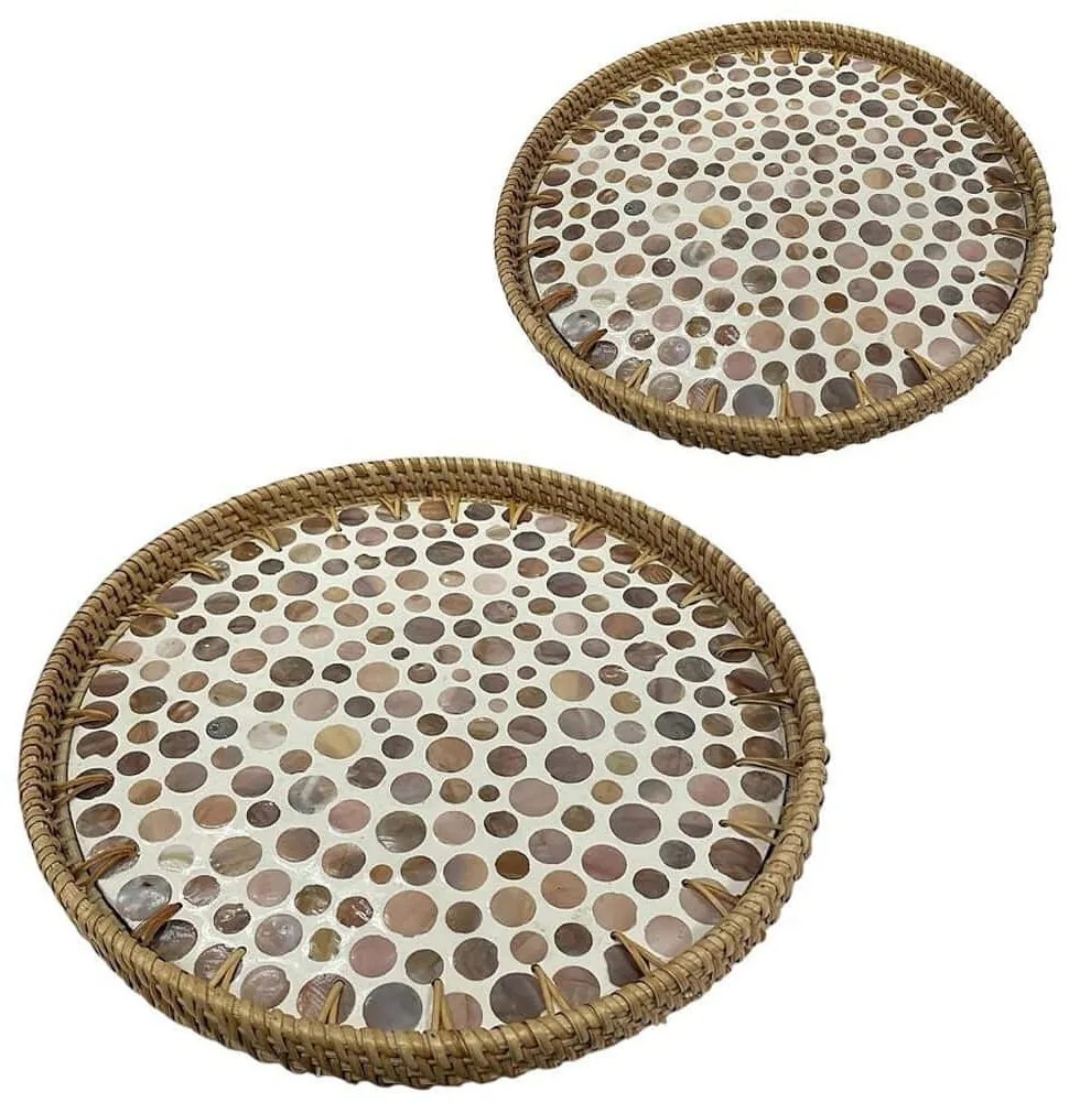 Δίσκοι Σερβιρίσματος (Σετ 2Τμχ) DWMA1006 30/35cm Multi Espiel Rattan