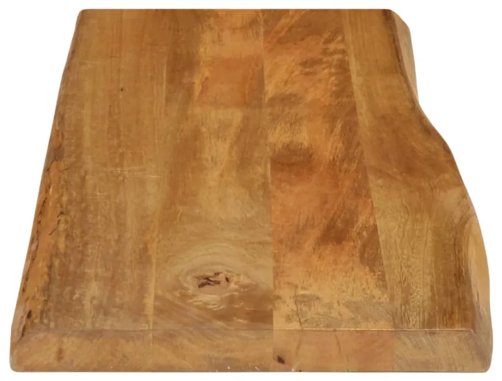 vidaXL Επιφάνεια Τραπεζιού 90x40x3,8 εκ. Live Edge Μασίφ Ξύλο Μάνγκο