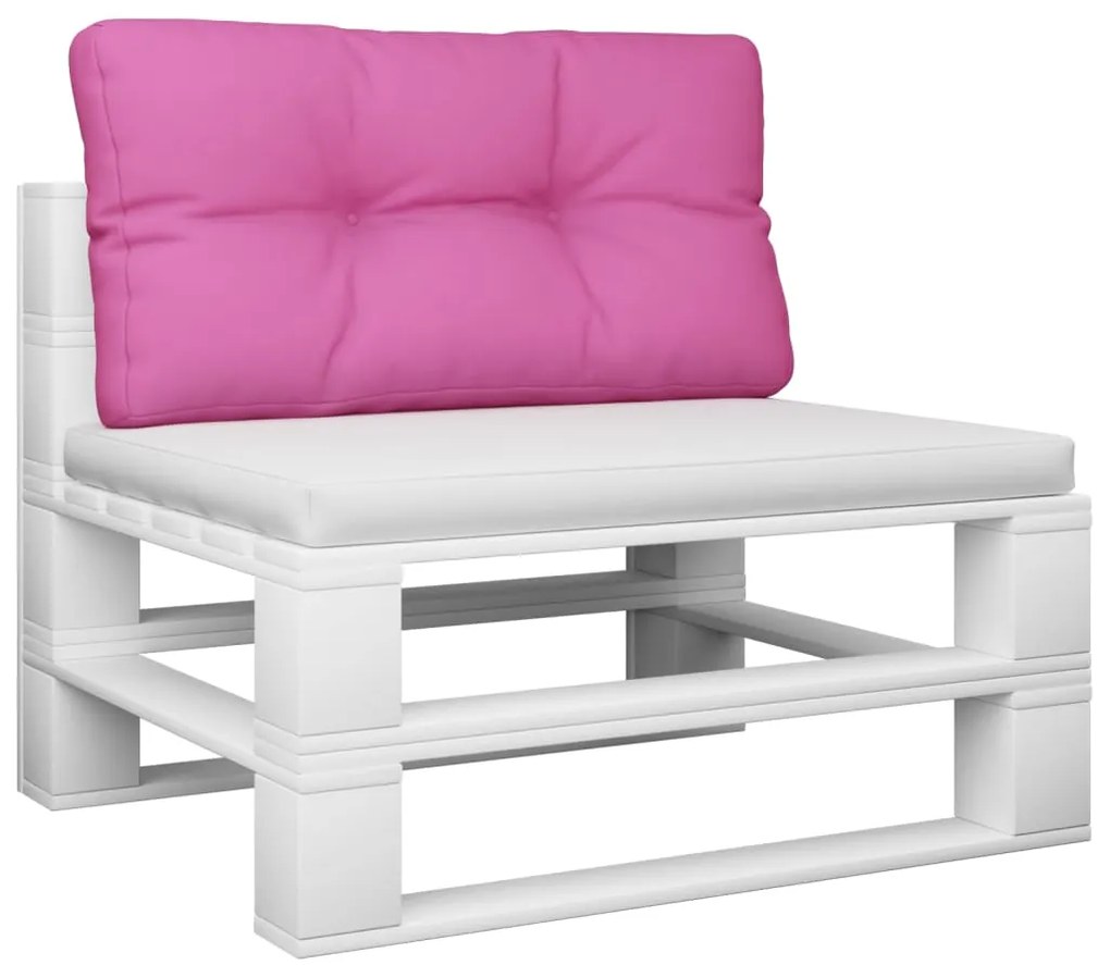 vidaXL Μαξιλάρι Παλέτας Ροζ 70 x 40 x 12 εκ. Υφασμάτινο