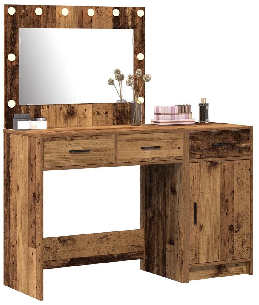 vidaXL Τραπέζι περιποίησης με συρτάρι 2 pcs Καφέ 40 x 41 x 75 εκ