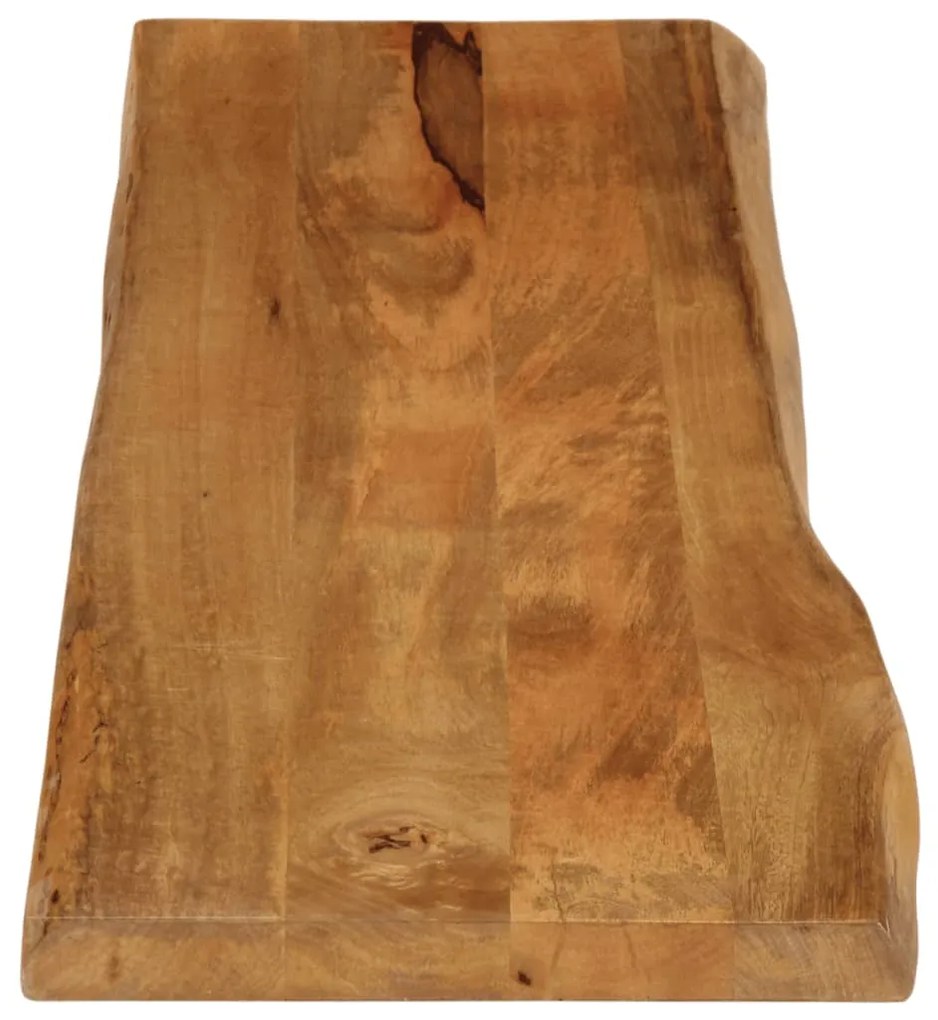 vidaXL Επιφάνεια Τραπεζιού 180x40x2,5 εκ. Live Edge Μασίφ Ξύλο Μάνγκο