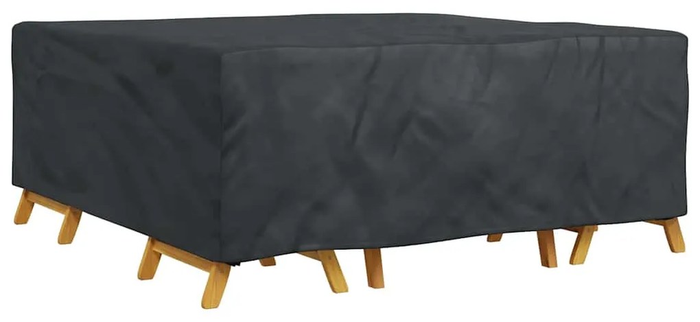 vidaXL Κάλυμμα επίπλων Μονόχρωμο Μαύρο 200 x 200 x 90 εκ. 210D