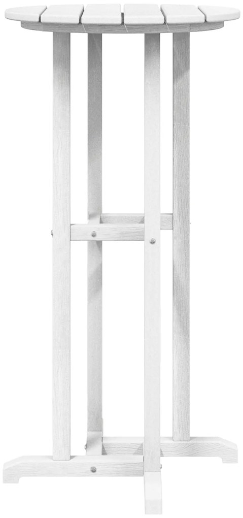 vidaXL Τραπέζι Μπαρ Λευκό 55x55x107 εκ.