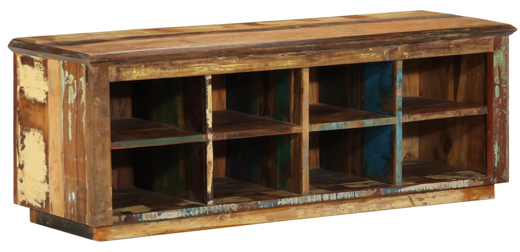 vidaXL Ράφι Παπουτσιών 110x35x40 cm Μασίφ Ξύλο Ανακυκλωμένο