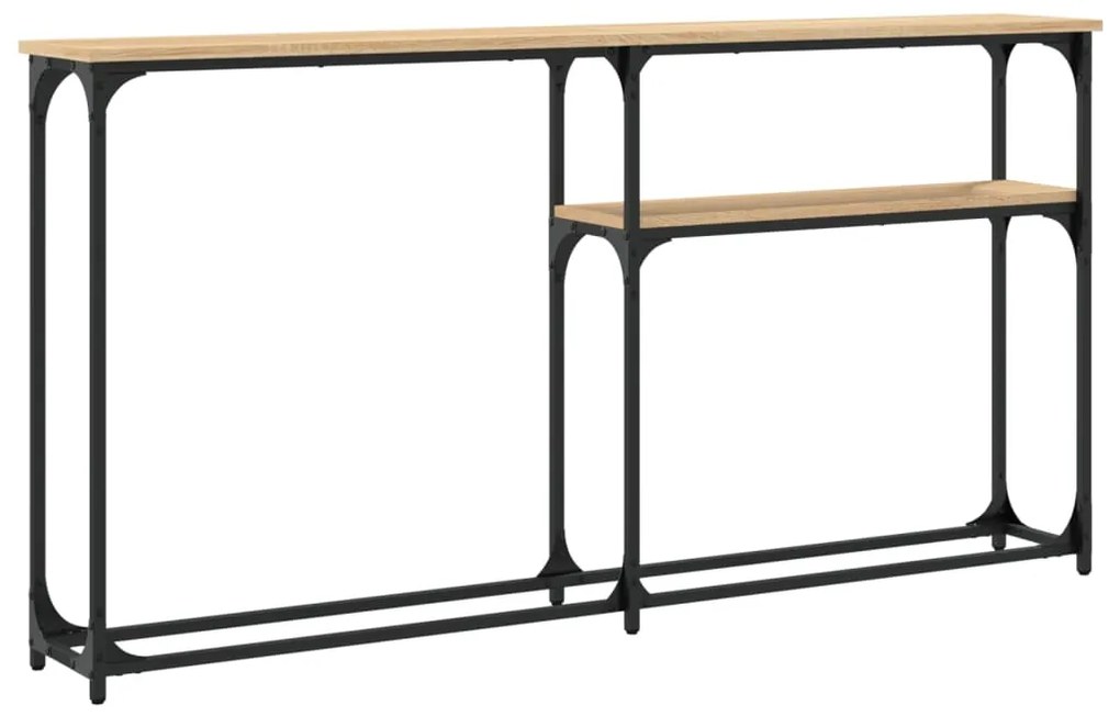 vidaXL Τραπέζι Κονσόλα Sonoma Δρυς 145x22,5x75 εκ. Επεξεργασμένο Ξύλο
