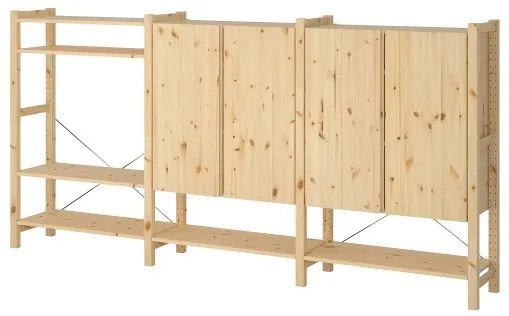 IVAR 3 τμήματα/ράφια/ντουλάπι, 259x30x124 cm 294.039.49