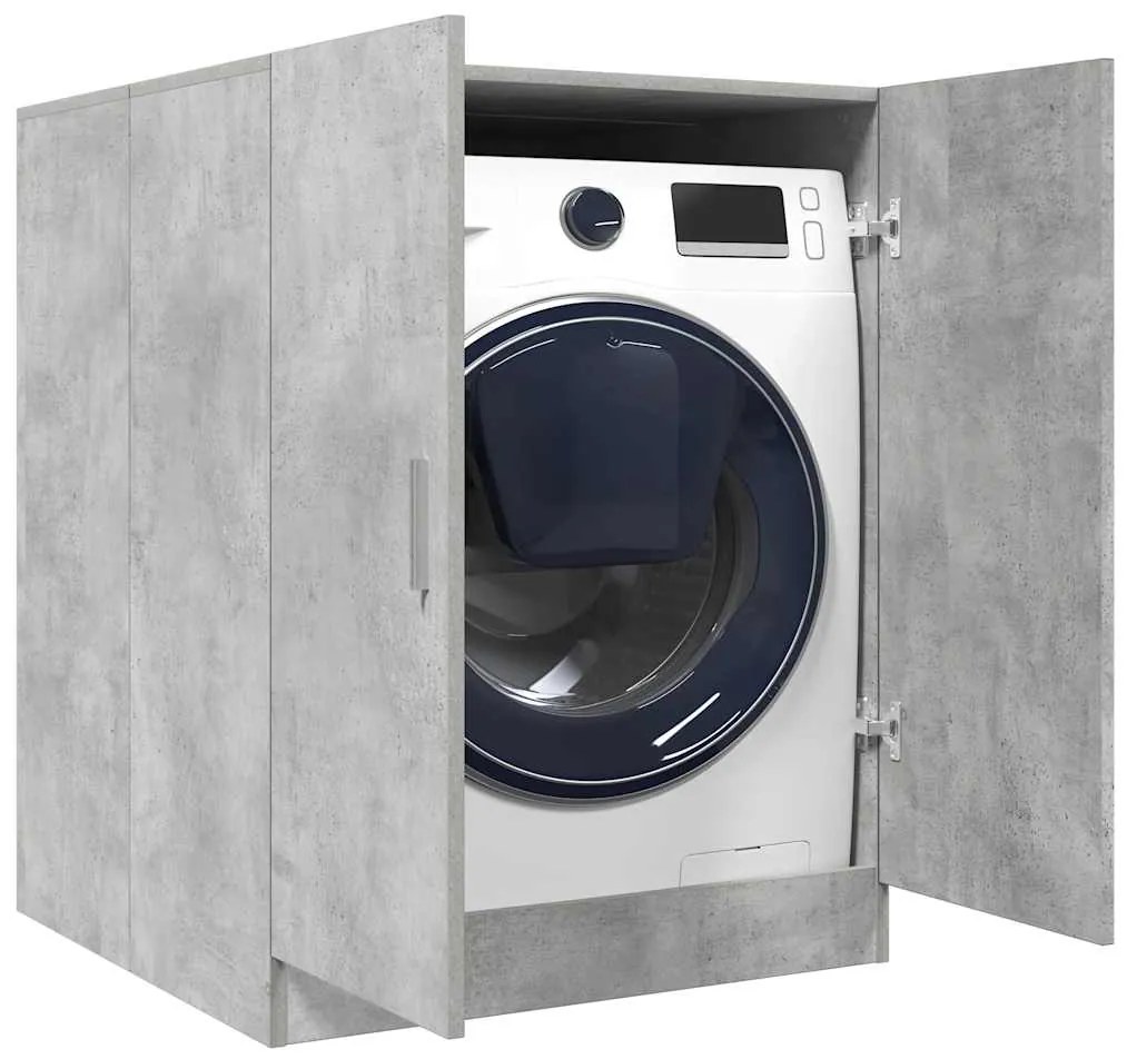 vidaXL Ντουλάπι Πλυντηρίου Γκρι Σκυροδέματος 71 x 71,5 x 91,5 εκ.