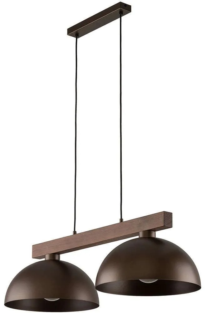 Φωτιστικό Οροφής - Ράγα Oslo 4507 83x33,5x120cm 2xΕ27 15W Brown-Natural TK Lighting