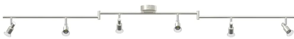 vidaXL Σποτ οροφής Βουρτσισμένο Νίκελ 176.5 x 9.5 x 14 εκ Ατσάλι