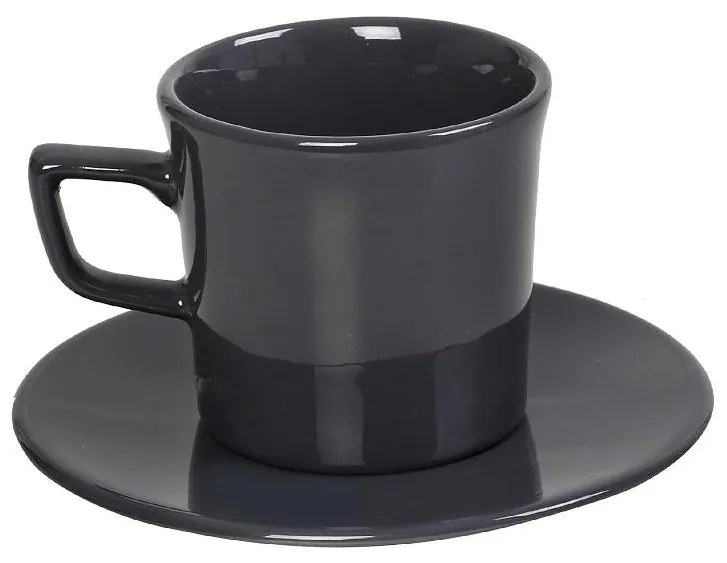 Φλυτζάνι Espresso 100ml + Πιατάκι Espiel Essentials Anthracite OWB105K6