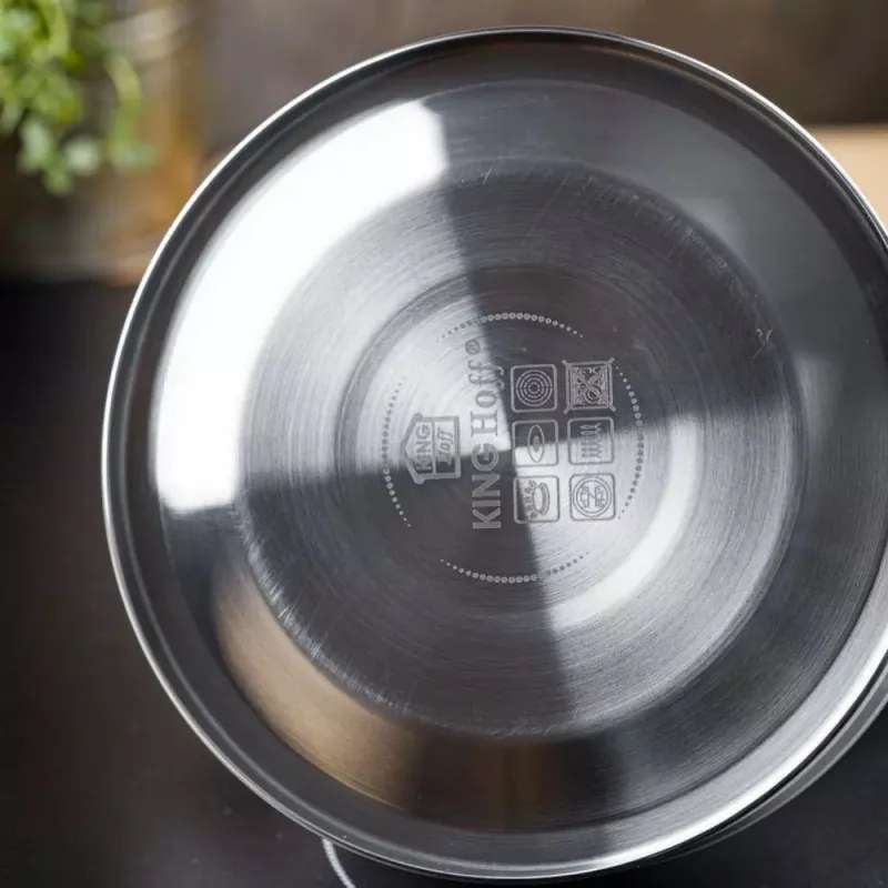 Τσαγιέρα με σφυρίχτρα Kinghoff KH 1852, 1.8 l, Επαγωγή, Θερμομονωμένη λαβή, Λευκό