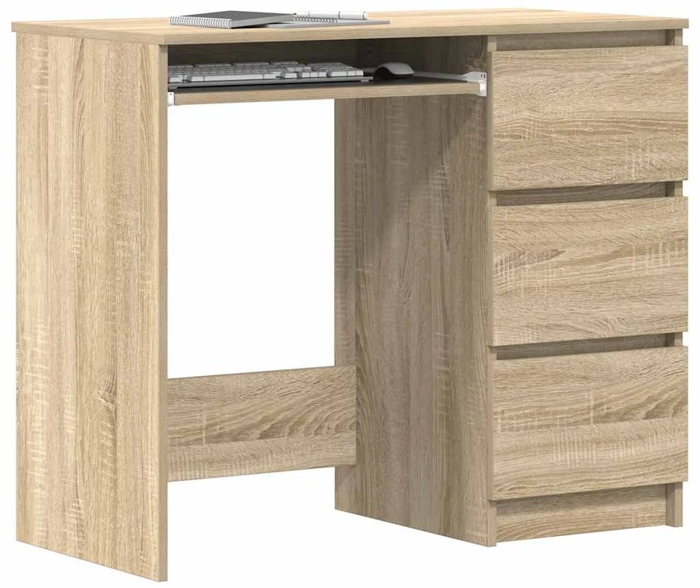vidaXL Γραφείο Χρώμα Sonoma Δρυς 90 x 45 x 76 εκ. από Επεξ. Ξύλο