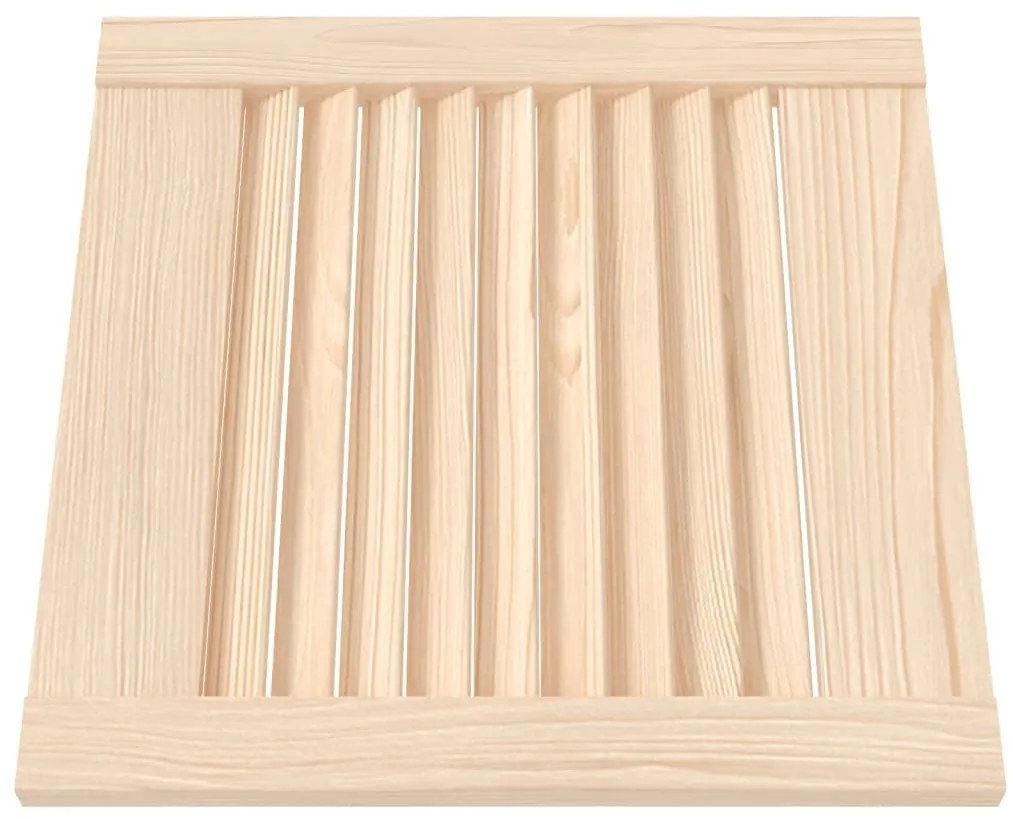 vidaXL Πορτάκια με Περσίδες 4 Τεμ. 39,5x39,4 εκ. από Μασίφ Ξύλο Πεύκου