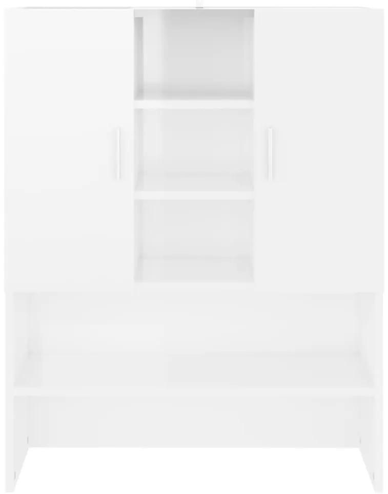 Ντουλάπι Πλυντηρίου Γυαλιστερό Λευκό 70,5 x 25,5 x 90 εκ.