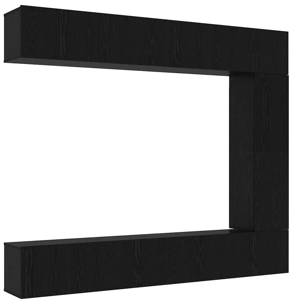vidaXL Σετ επίπλου τηλεόρασης 5 pcs Μαύρη δρυς 100 x 30 x 30 cm