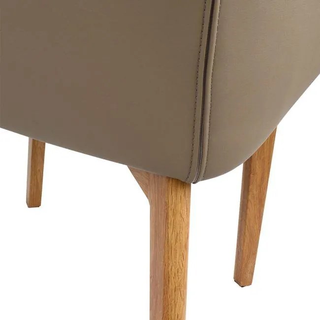 Καρέκλα-Πολυθρόνα BRISTOL Ύφασμα - PU Μπέζ 57x59x86Υεκ. 2αδα 57x59x86 εκ.