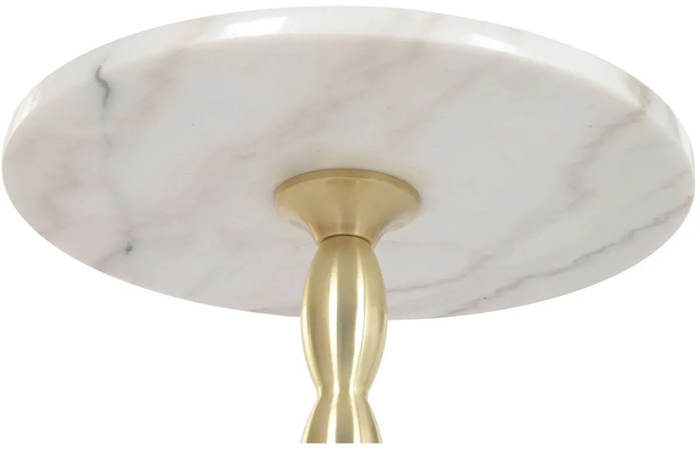 Βοηθητικό Τραπέζι Home ESPRIT Λευκό Χρυσό 41 x 41 x 57 cm