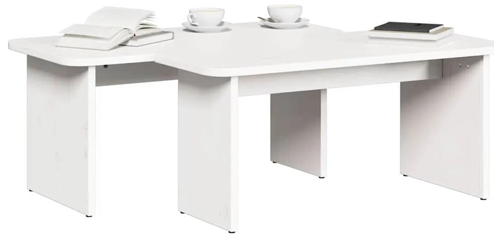 vidaXL Τραπεζάκι σαλονιού Λευκό 100 x 69 x 35.5 εκατοστά