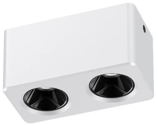 Φωτιστικό Οροφής Σποτ Downlight 2xLED 7W IP20 3CCT Pro Eurolamp-147-52659-Λευκό 147-52659