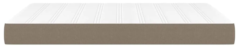 Στρώμα με Pocket Springs Taupe 140x200x20 εκ. Υφασμάτινο - Μπεζ-Γκρι