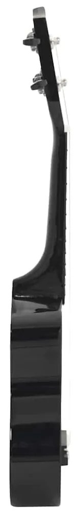 vidaXL Γιουκαλίλι Σοπράνο Σετ Παιδικό Μαύρο 23'' με Θήκη