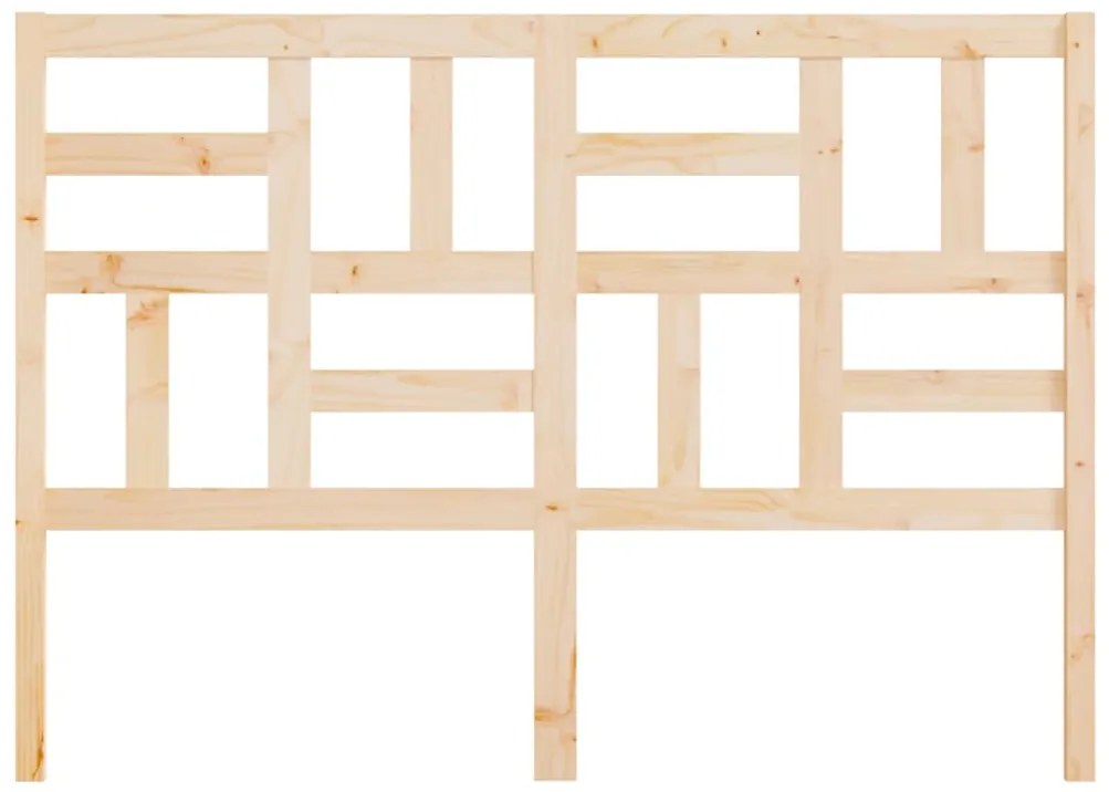 vidaXL Κεφαλάρι Κρεβατιού 146x4x104 εκ. από Μασίφ Ξύλο Πεύκου