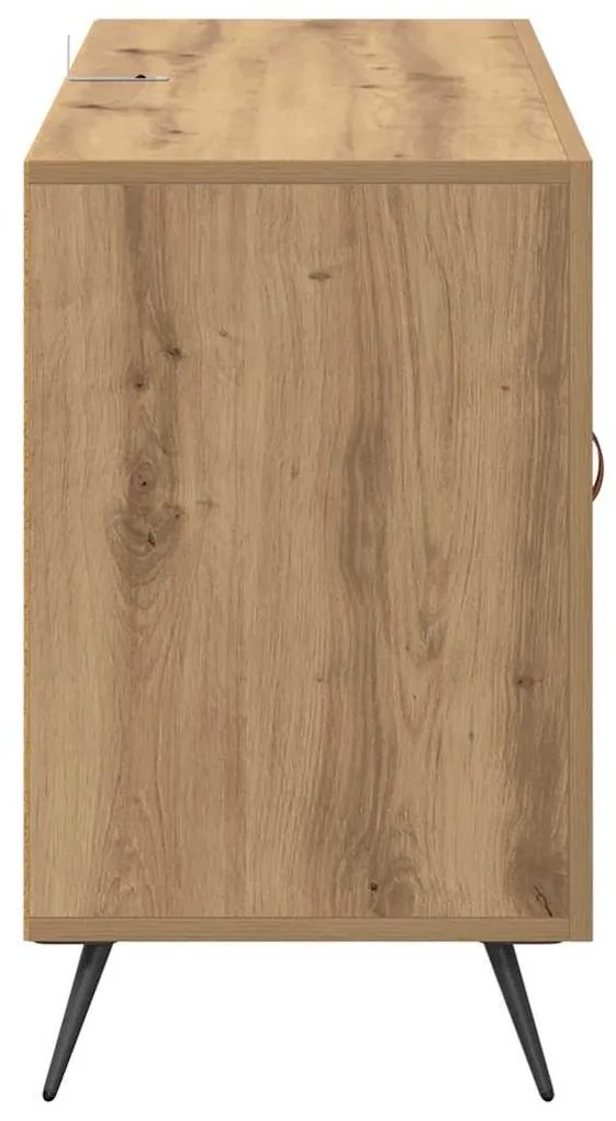 vidaXL Πλαϊνό γραφείο Artisan Oak 100 x 36 x 60 εκ. Επεξεργασμένο ξύλο