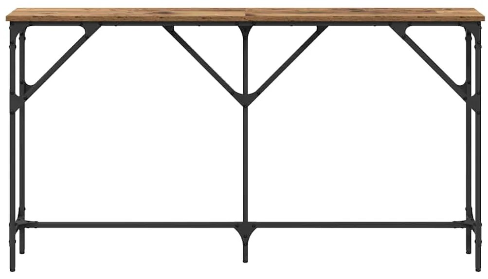vidaXL Τραπέζι κονσόλας Παλιό Ξύλο 140 x 23 x 75 cm