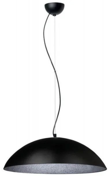 Κρεμαστό Φωτιστικό Οροφής Plexiglass 3xΕ27 Φ47 130-03/47 Arkolight-130-41-03/47-Μαύρο-Ασημί 130-41-03/47