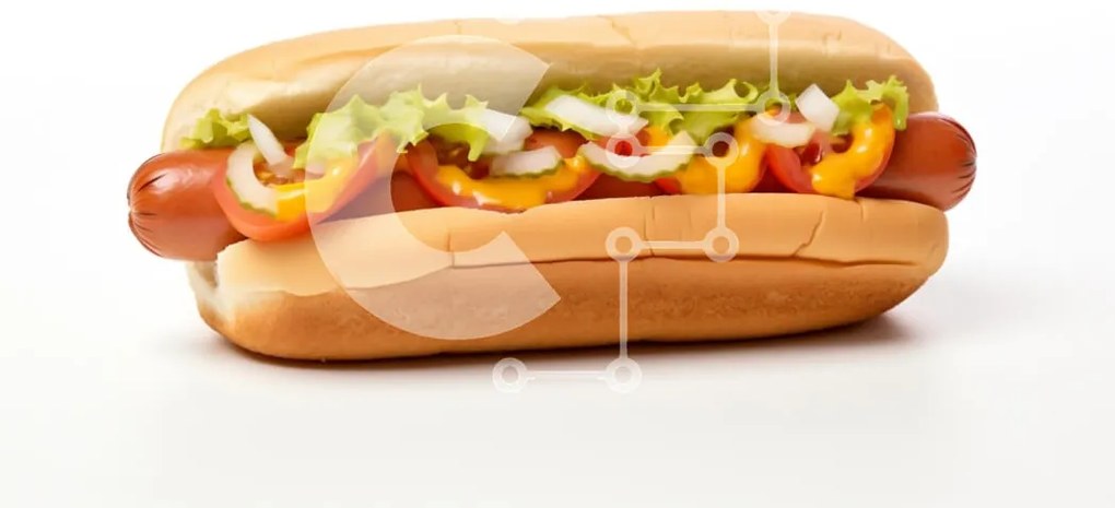 Σετ των 2 Intra Συλλεκτικό Ξύλινο Παζλ Plywood 4mm - Νόστιμο χοτ ντογκ με γαρνιτούρες Σε Ξύλινο Κουτί - Διαστάσεις: 10x10 cm – 25 κομμάτια