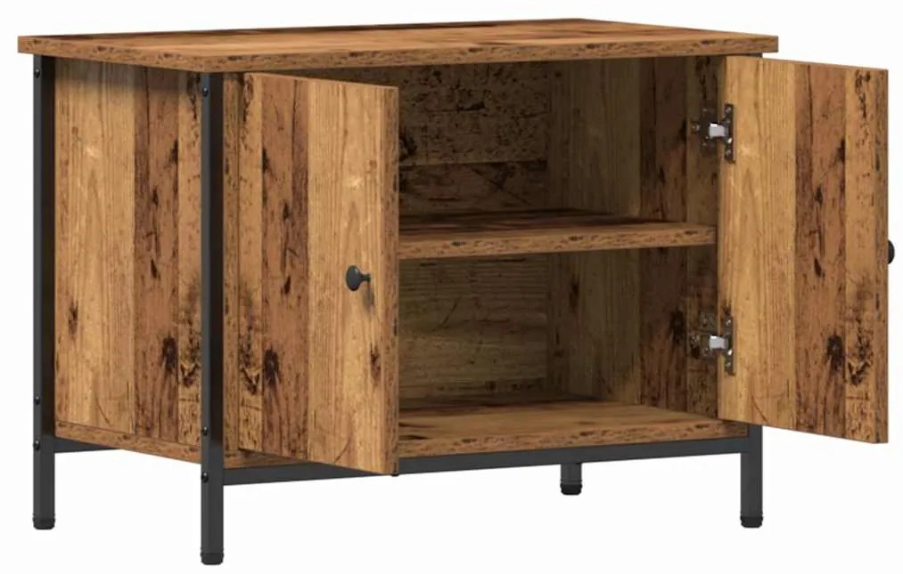 vidaXL Ντουλάπι Τηλεόρασης Παλαιό ξύλο 60 x 35 x 45 εκ.