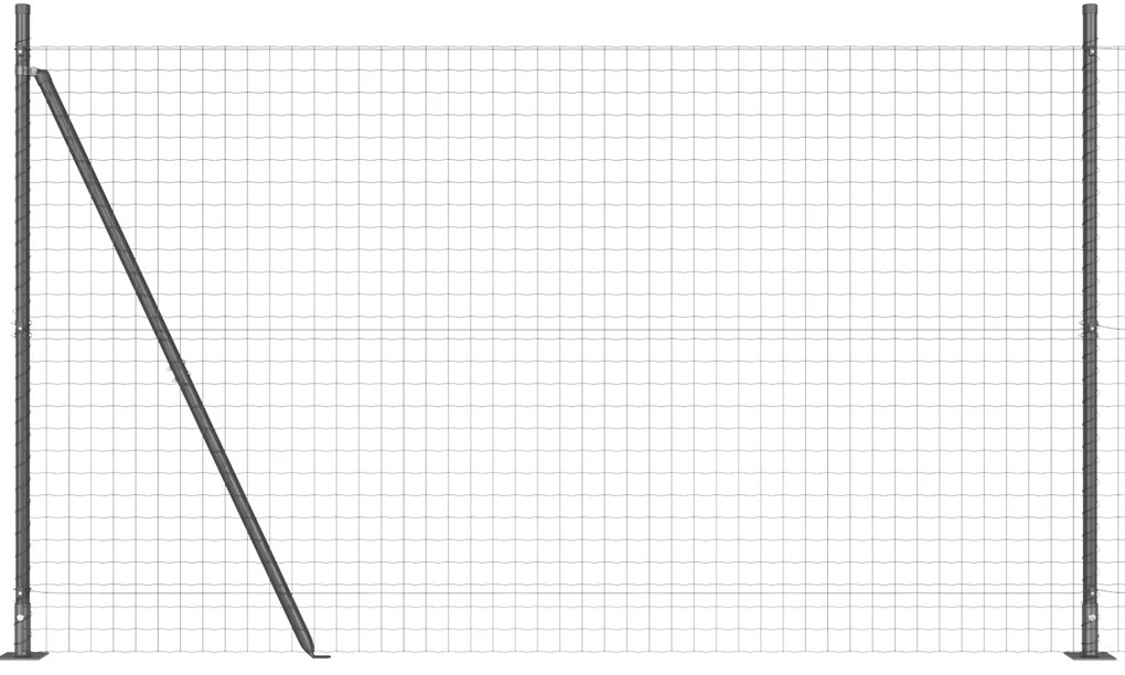 vidaXL Euro Fence με 7 Φροδιαστάσεις 1.5x10 μ Γαλβανισμένος Χάλυβας